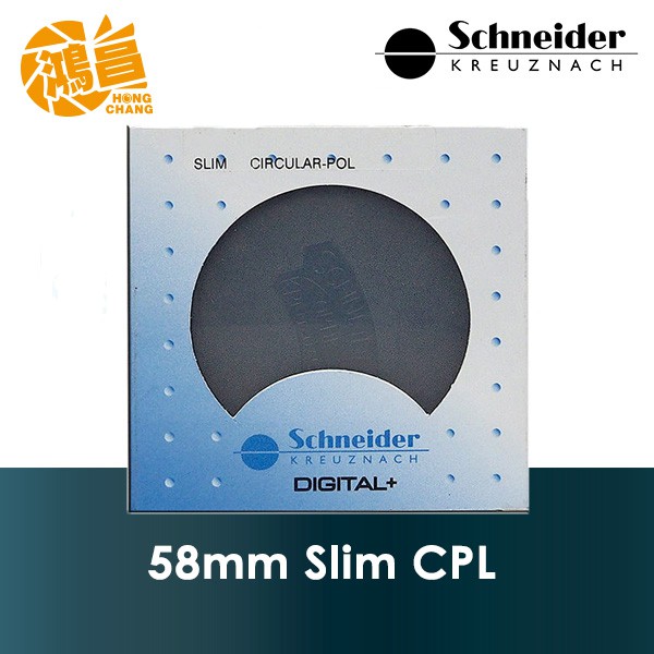 Schneider 58mm Slim C-PL 超薄框偏光鏡 德國製造 信乃達 CPL 公司貨【鴻昌】