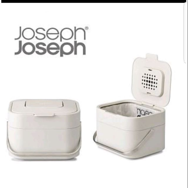 全新品 原廠公司貨 Joseph Joseph 英國創意餐廚 智慧除臭廚餘桶 ( 白 ) 創意 垃圾桶 含運