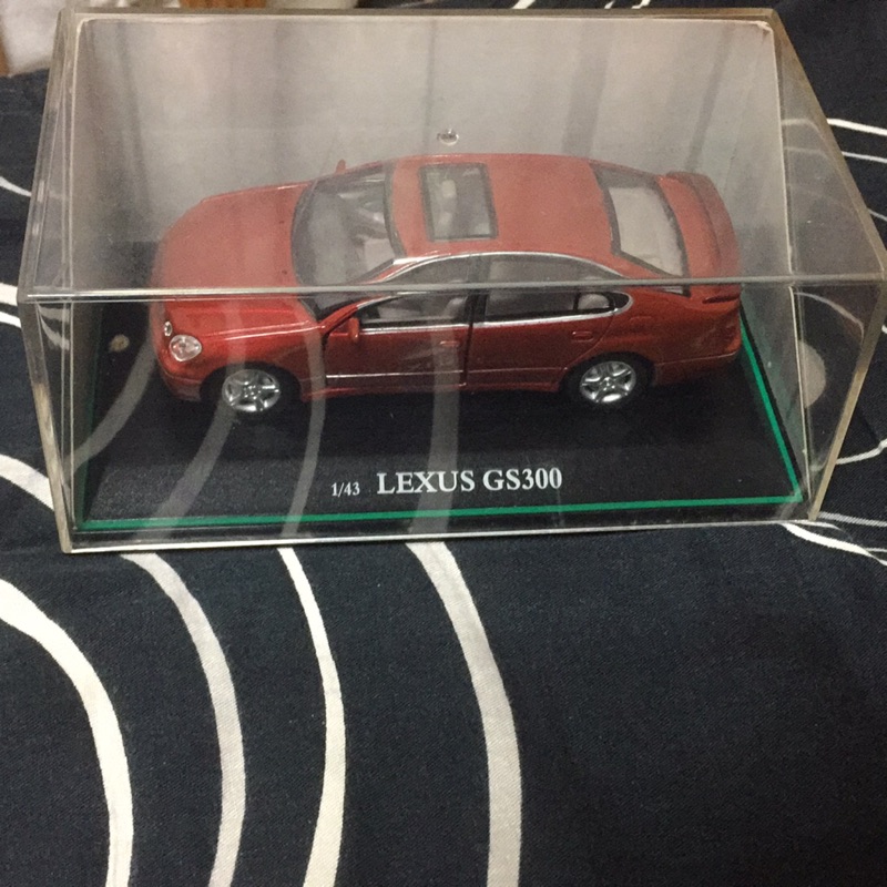 1/43 Lexus GS300 展示盒模型車/陳年已久