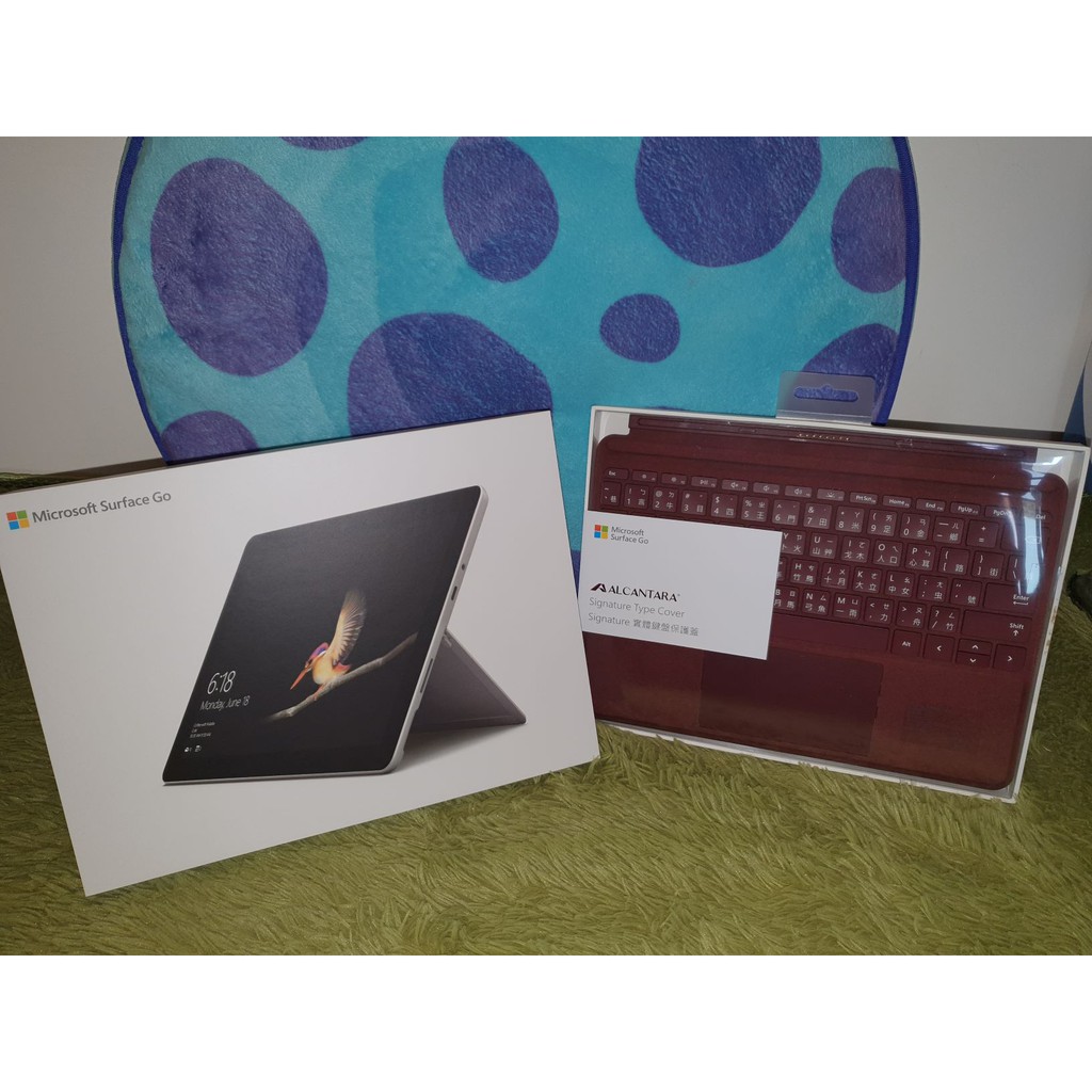 Surface GO 4G/64G + 酒紅色鍵盤 平板 電腦 二手 女用機 9.9成新