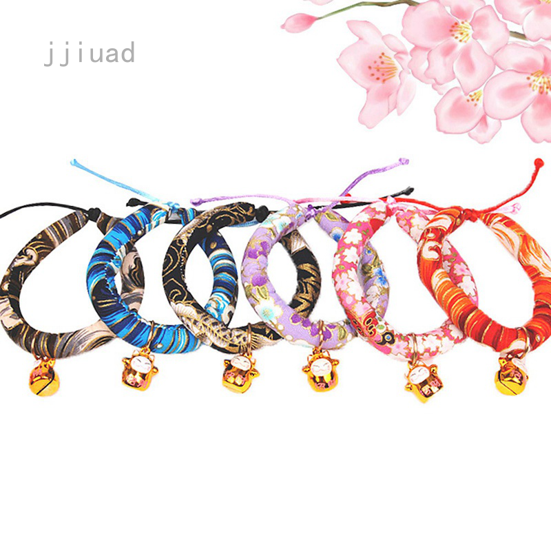 Jjiuad 日式项链卡通铃铛项圈和风手工饰品狗脖圈猫咪狗狗宠物项圈 蝦皮購物