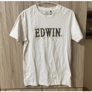 5<全新>EDWIN白色T恤。愛德恩棉質短袖T恤