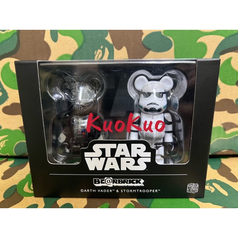 BE@RBRICK 星際大戰 STARWARS DARTH VADER 黑武士 STORMTROOPER 白兵 100%