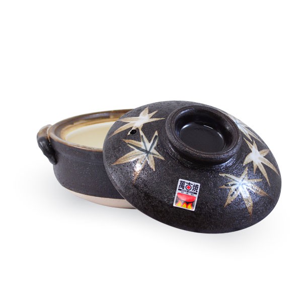 【堯峰陶瓷】日本製萬古燒6號楓葉砂鍋(1人適用) 親子鍋 送禮自用|免運|下單就送好禮