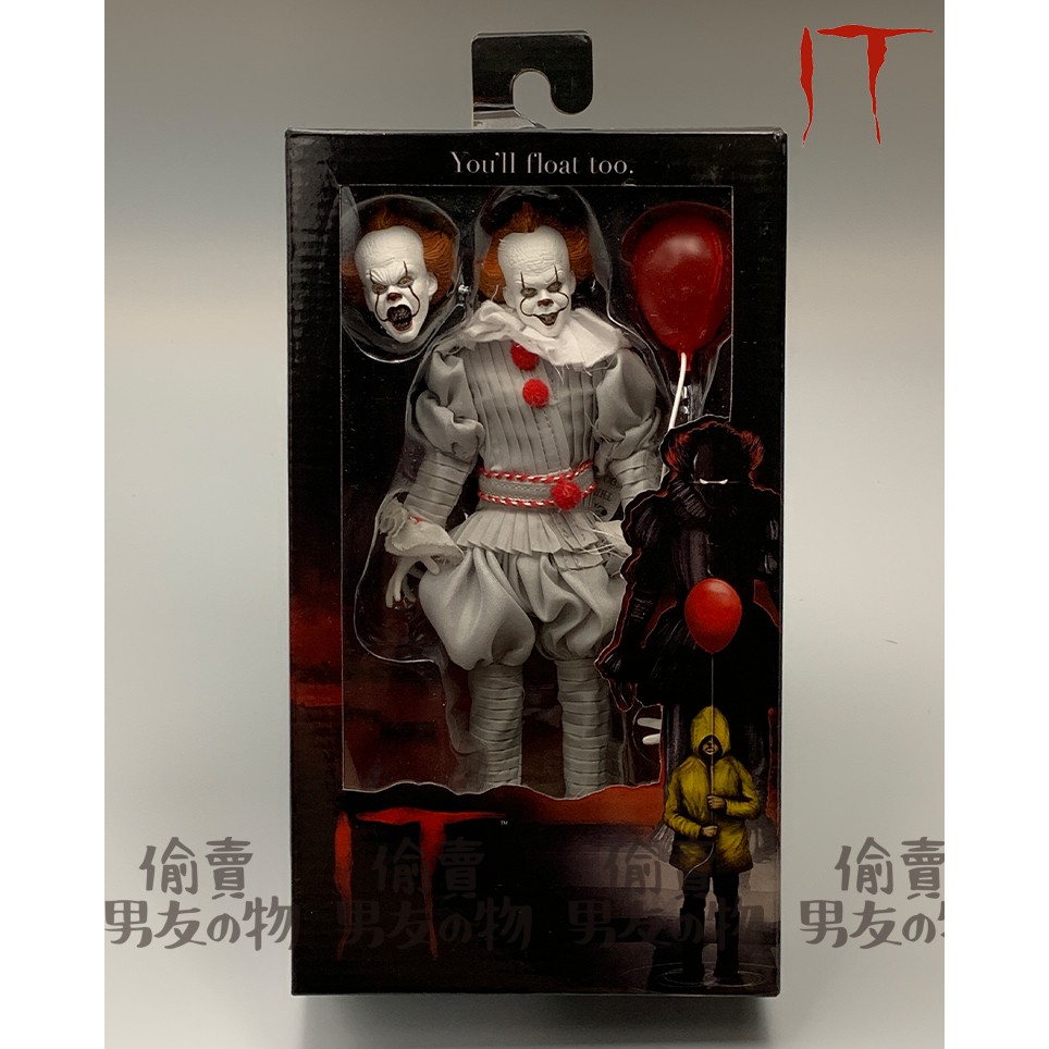 正版 NECA 2017 It 牠 小丑盒裝公仔