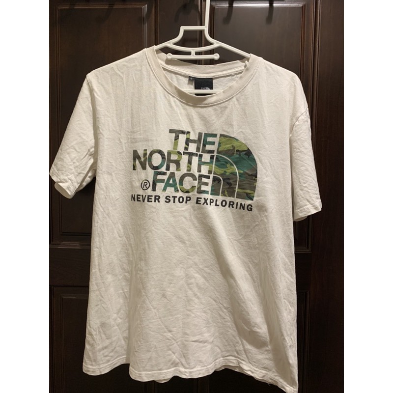 男 The North Face 白色Logo短袖T恤