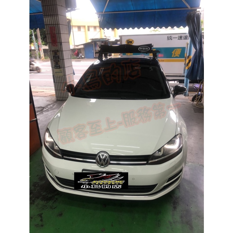 【小鳥的店】GOLF 7代 7.5代 快克 橫桿 車頂架 行李架 附認證 台灣製造 霧黑 配件改裝