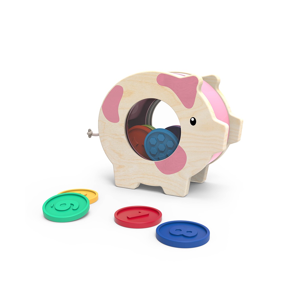 【美國B.Toys】比奇豬存錢筒-聊育系列