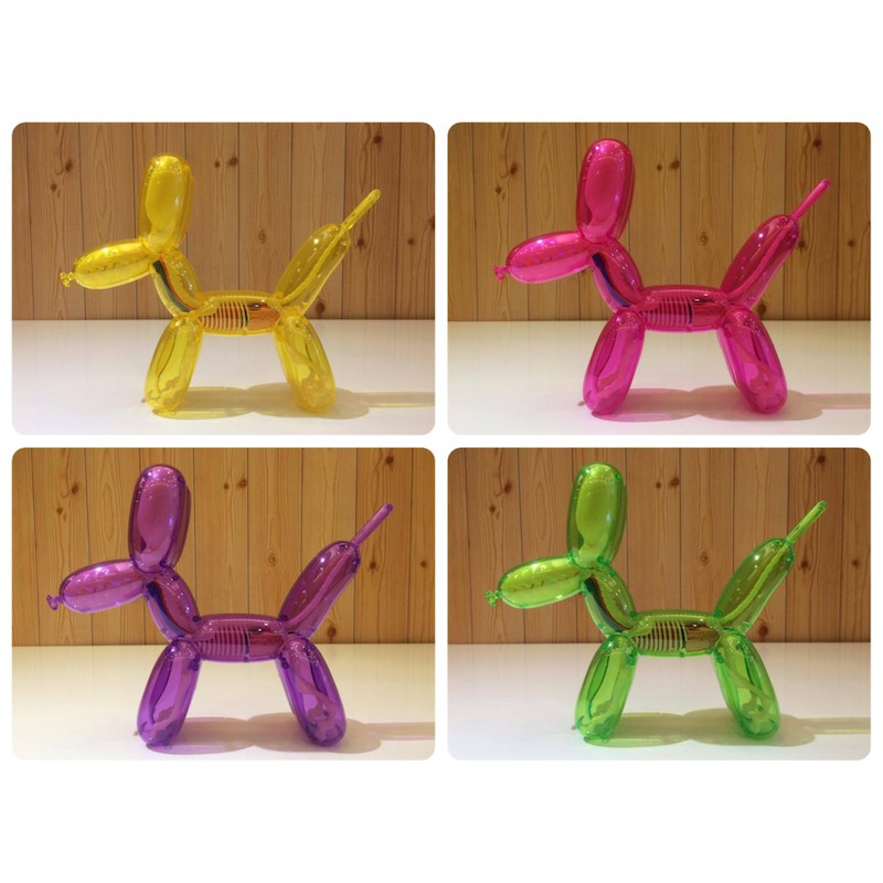 Fairycookies Jason Freeny Balloon Dog Anatomy半解剖氣球狗(大)黃桃紅紫綠