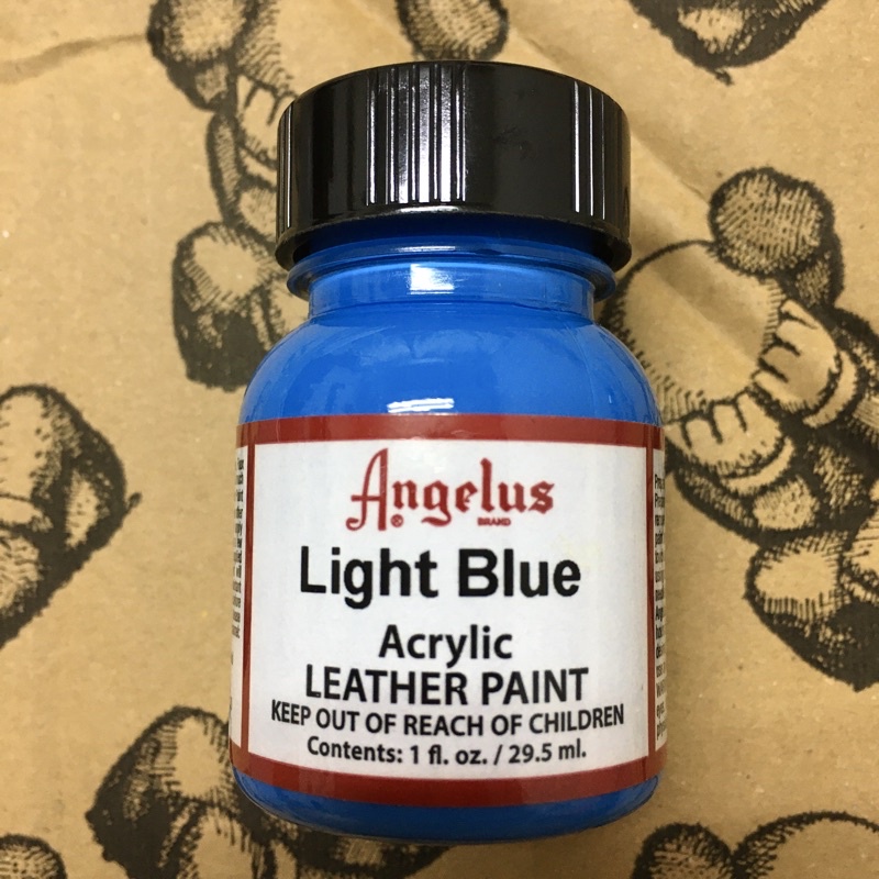 Angelus [ Light Blue 淺藍 ] 1oz. 原裝 顏料 29.5ml 改色 補色 皮革 補漆 塗料