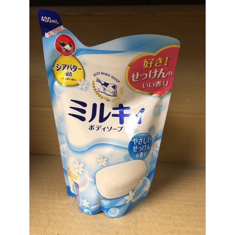 牛乳石鹼 牛乳精華沐浴乳補充包（清新皂香）400ml