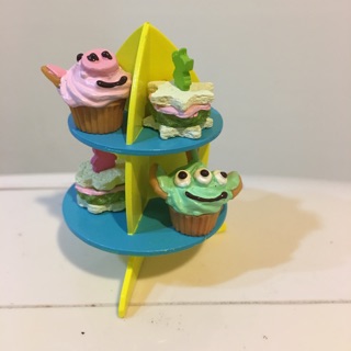 玩具總動員 絕版 盒玩 火箭架 蛋糕 餅乾 小綠兵