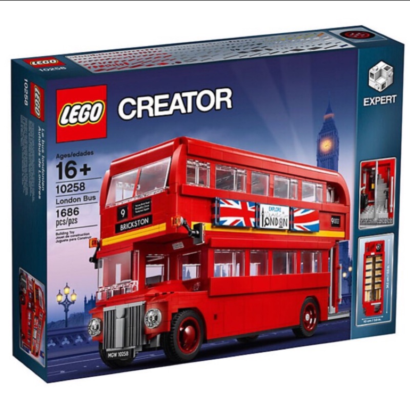 全新LEGO 10258 英國倫敦雙層巴士