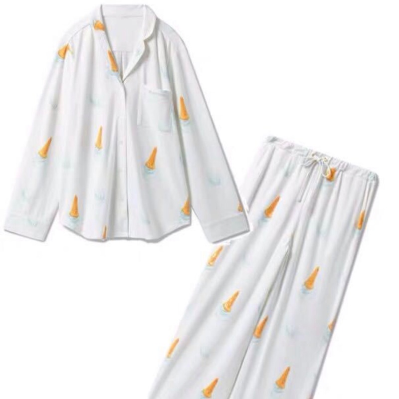 白鶴屋日本連線代購新品gelato Pique上下套裝冰淇淋睡衣無內標折扣品全新日本直送軟綿綿品牌 蝦皮購物