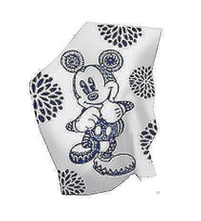 《小雯的雜貨舖2》新光三越~限量青花瓷米奇系列 Disney Micky刷毛毯/冷氣毯(高雄可面交)