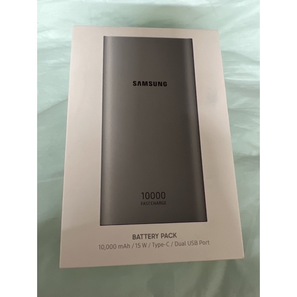 SAMSUNG 原廠雙向閃充行動電源(10000/15W/Type C) 銀-P1100C