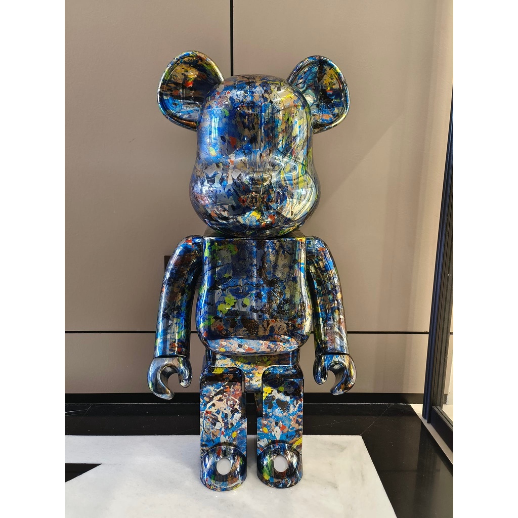 全新未拆 BE@RBRICK JACKSON POLLOCK #SP 1000% 電鍍潑墨 1000%