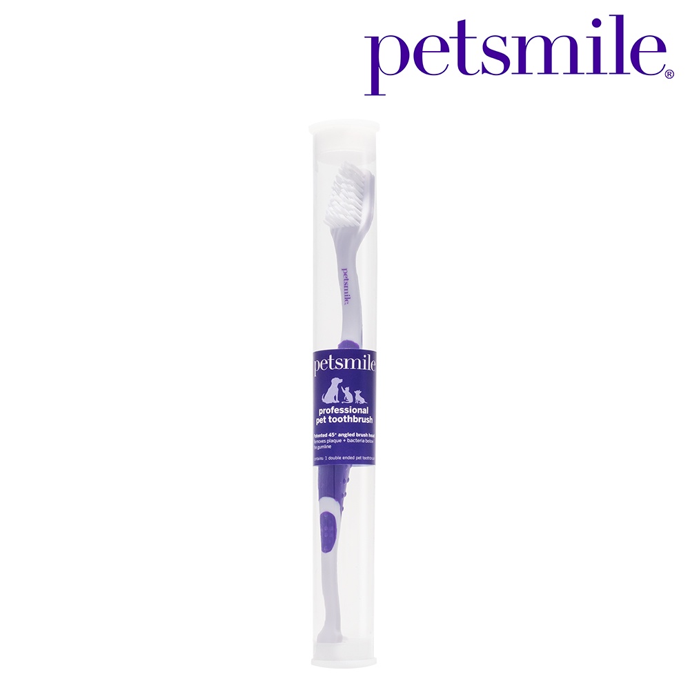 【台灣總代理】Petsmile 佩齒邁 專業寵物牙刷《專利45°雙頭牙刷》｜寵物口腔護理｜美國第一品牌