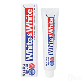 日本代購 日本製 獅王 LION White&White 牙膏 美白牙膏 150g