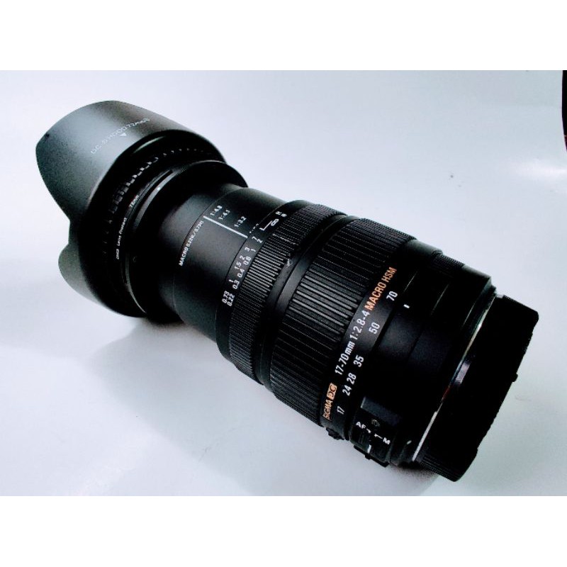 Sigma 17-70mm F2.8-4 DC Macro OS HSM II  for canon佳能鏡頭極新四大贈品