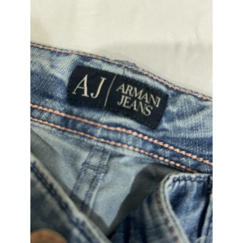 時尚品牌AJ ARMANI JEANS經典刷色牛仔褲