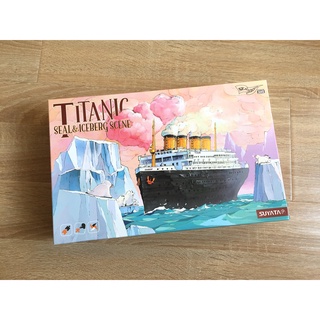 Suyata 塑雅塔 Titanic 鐵達尼號 蛋艦Q版冰山海豹港口場景蛋船組裝模型 泰坦尼克號
