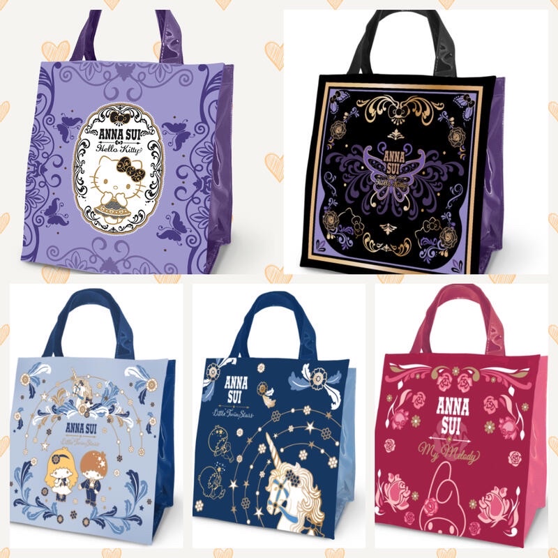 【3月現貨】7-11 時尚聯萌 Anna Sui x Hello Kitty 三麗鷗 PVC手提袋