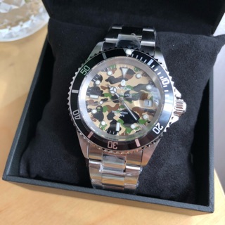 售出 A Bathing Ape BAPE BAPEX TYPE-1 黃迷彩 手錶