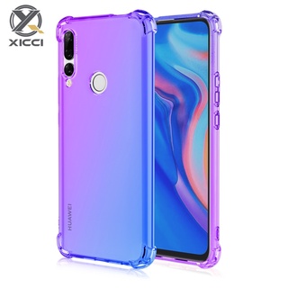 XICCI適用於華為Y7 Y7Prime Y7Pro Y6 Y5 Y9 Y9Prime2019 Y9S漸變色矽膠手機殼