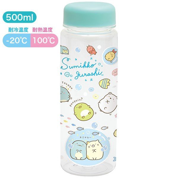 角落生物透明 水壺 水瓶  手拿瓶 隨身瓶 角落小夥伴 塑膠 日本進口 全新正版
