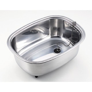 日本品牌【Arnest】栓式高腳金幣型洗碗桶 A-75397