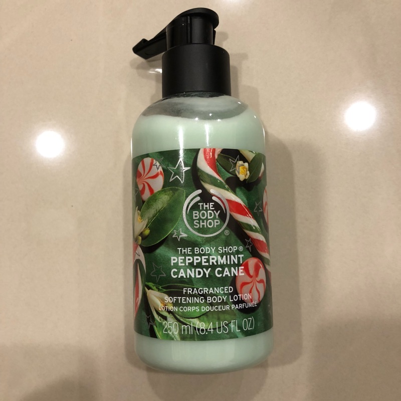 THE BODY SHOP身體乳液《PEPPERMINT CANDY CANE》