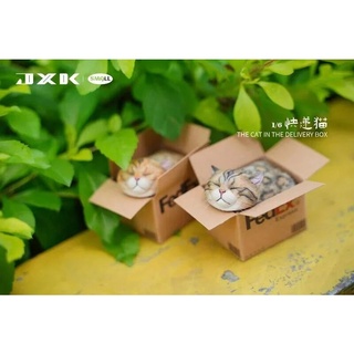 竹北kiwi玩具屋 現貨 JXK small 快遞貓 貓咪 虎斑貓 動物 模擬 模型 公仔 03901809