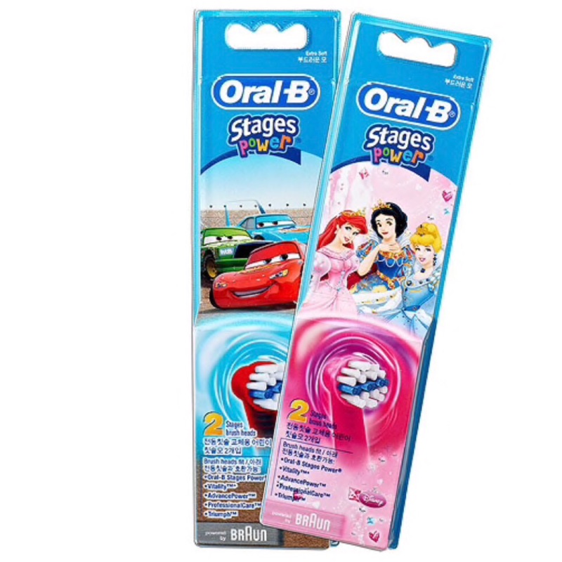 歐樂B Oral-B 兒童迪士尼電動牙刷刷頭 （EB 10) 2入