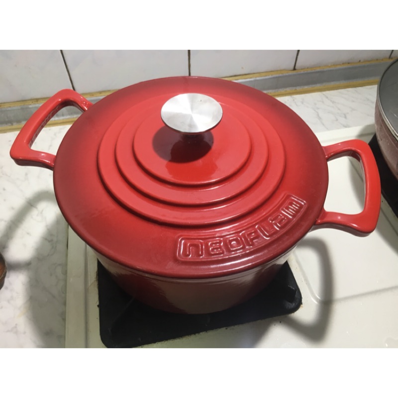 ［韓國NEOFLAM］24cm厚釡琺瑯鑄鐵湯鍋
