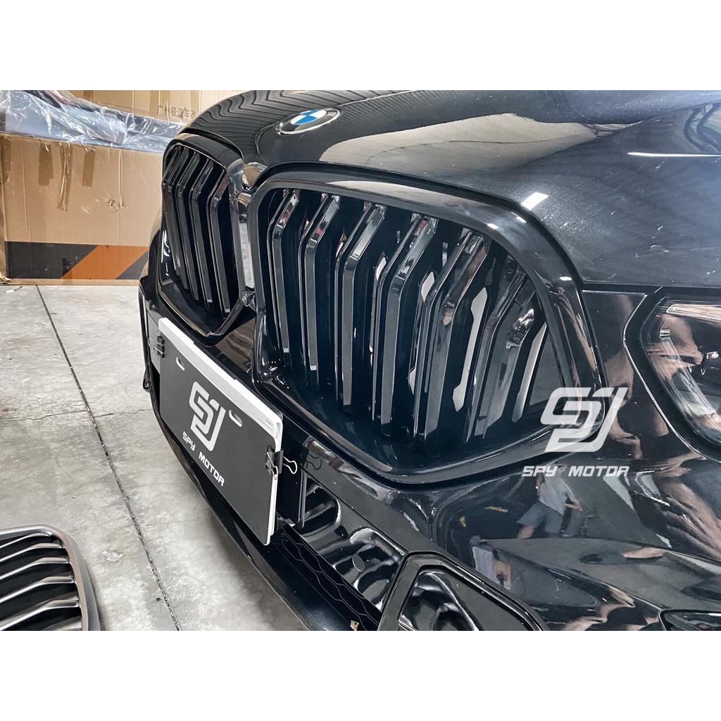 【SPY MOTOR】BMW G06 X6 升級 X6M雙線亮黑水箱罩