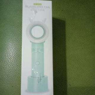 迷你 無葉電風扇 淡藍色