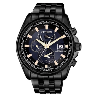 CITIZEN 星辰 (AT9039-51L) GENT'S 光動能萬年曆時尚電波男錶 - 黑 / 44mm