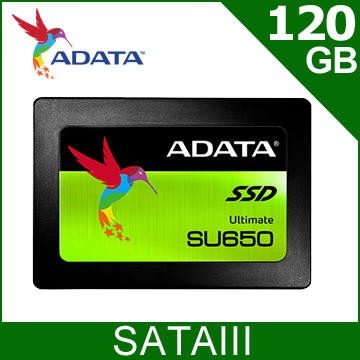 ADATA 威剛 SU650 120G 120GB 2.5吋7MM SATAIII SSD固態硬碟