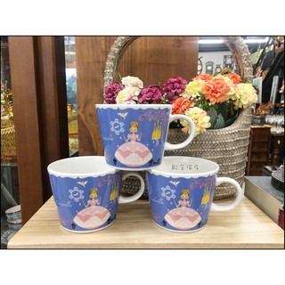童話風馬克杯 紫色灰姑娘馬克杯 日本製 南瓜馬車王子城堡高跟鞋圖案杯子 咖啡杯水杯花茶杯早餐杯