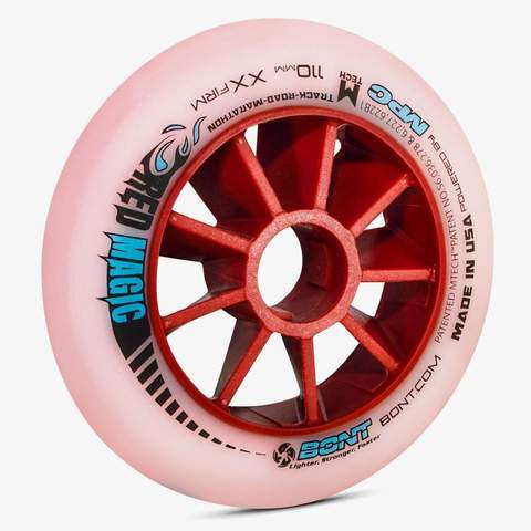 現貨 全新 BONT RED MAGIC 100mm XXF 美國製造 頂級比賽競速輪MPC速滑輪子 紅色魔術直排輪