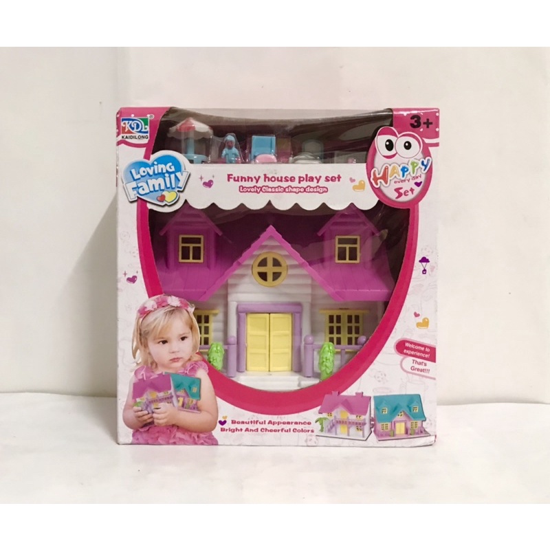 Funny House 迷你可愛造型 彩色 公主別墅 歐洲小屋 Q版 小房子模型 親子玩具 扮家家酒遊戲