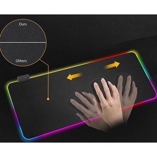【夜市王】發光RGB滑鼠墊 發光幻彩遊戲LED橡膠桌墊加厚鎖邊