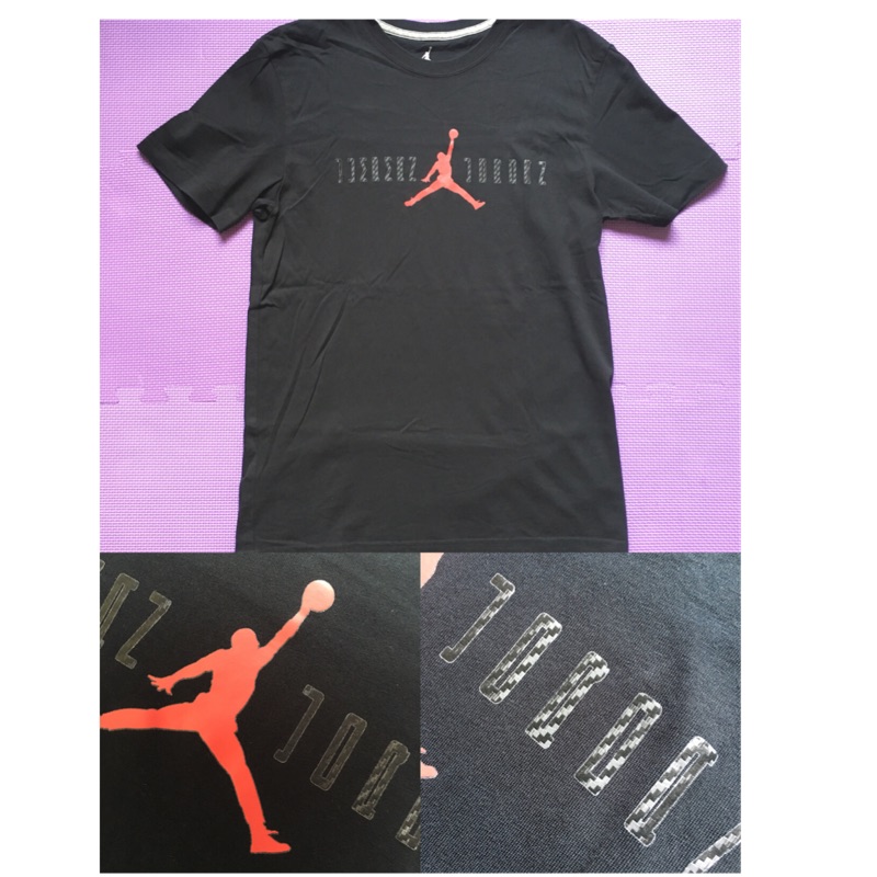 二手 Nike air Jordan 11代 AJ11 黑 logo tee