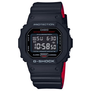 CASIO 卡西歐 G-SHOCK 經典復刻紅黑 錶 DW-5600HR-1