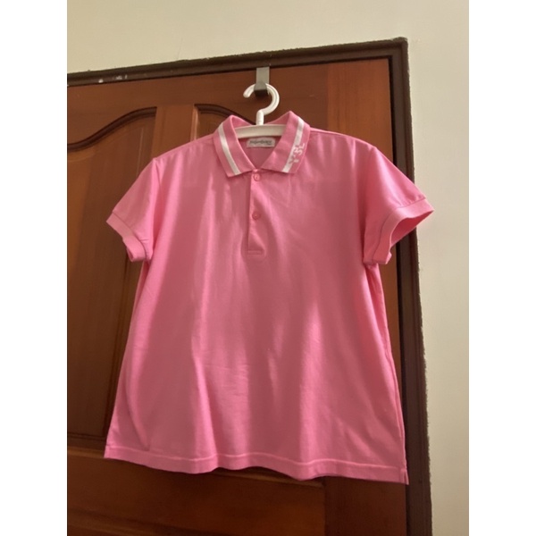 專櫃品牌 YVES SAINT LAURENT 聖羅蘭 短袖 粉色 上衣 T-Shirt T-恤