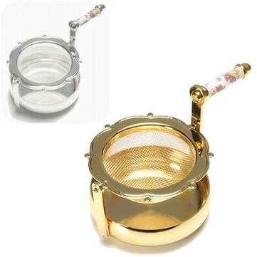 日本原裝日本直送MINTON HaddonHall轉動式濾茶器不鏽鋼（鍍金·鍍銀），黃銅，陶器