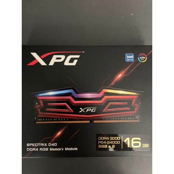 威剛 XPG D40 DDR4 3000 RGB 8G 16G