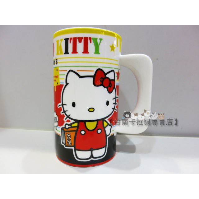 SUPER日式卡通精品 三麗鷗 hello kitty馬克杯 kitty學校款馬克杯