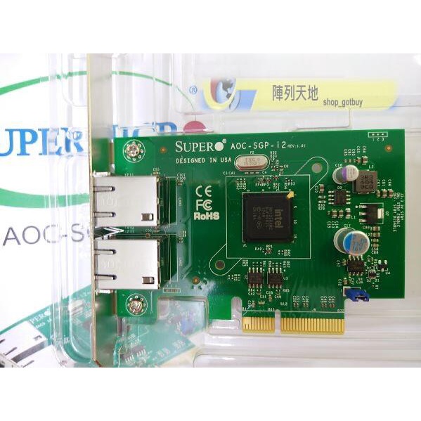 Intel I350 I350-AM2 比價 I350-T2 雙口網卡 PCI-E 伺服器品質